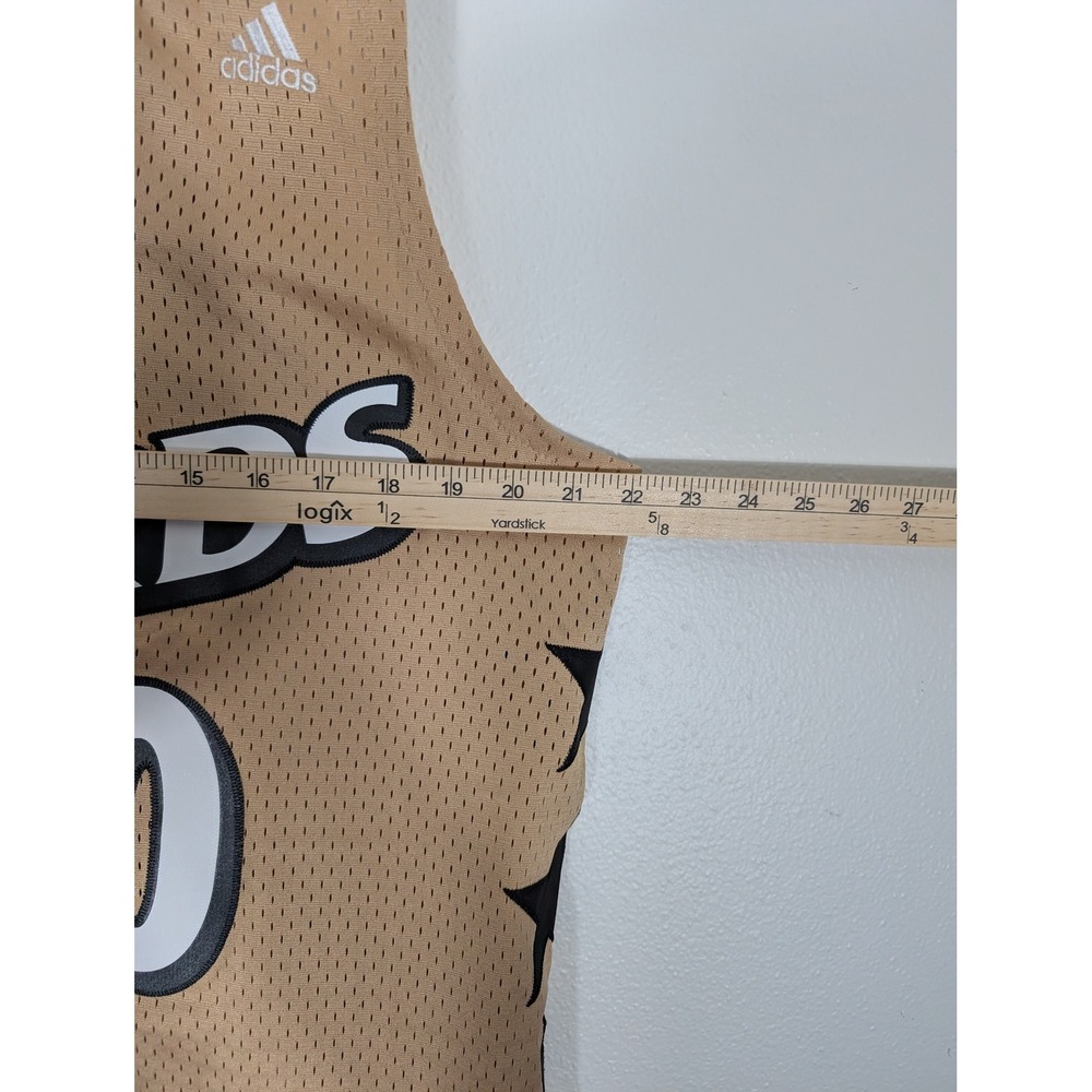 Adidas Men's Medium Gilbert Arenas Washington Wizards NBA Jersey Gold Length +2 - Picture 10 of 12